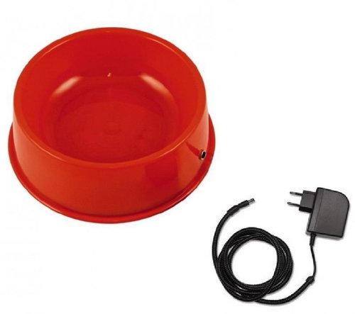 Thermo Flachenheizungs Heated bowl for dogs and cats plastic, 1,5 l, 12 V, cable protection - Dog Bowl - Main image