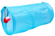 APT Playing textile tunnel for cats 50 cm, blue - Cat Toy