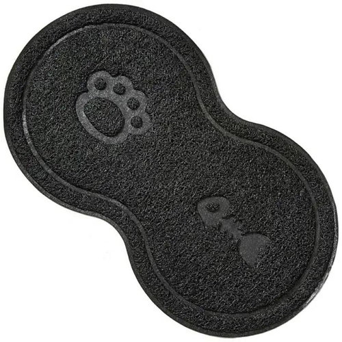 Nuxie Pet bowl mat 46 × 25 cm black - Pet Bowl Placemat - Main image