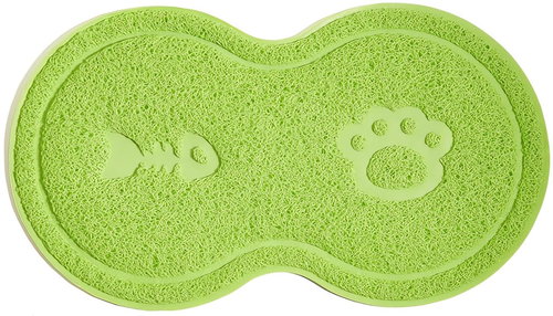 Nuxie Pet bowl mat 46 × 25 cm green - Pet Bowl Placemat - Main image