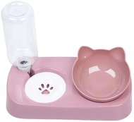 Nuxie 2560 Cat bowl with water dispenser pink - Cat Bowl