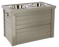 Kerbl food tray EKO plastic, incl. two bowls, 54 × 30 × 39,5 cm - Dog Bowl