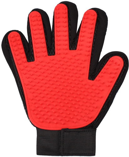 Merco Pet Glove combing gloves, red - Deshedding Glove - Main image