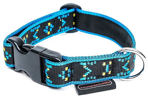 MANMAT Collar for small breeds buckle - Indian blue - Dog Collar - Main image