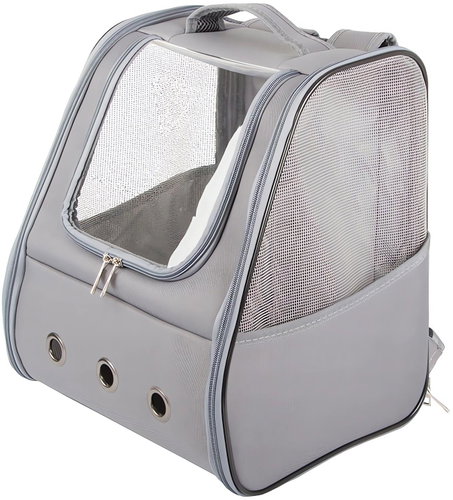 Verk 19413 Transport backpack for dogs and cats grey - Dog Carrier Backpack - Main image