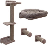 Kerbl Cat tree for wall Monte Alpi, taupe, 42 cm - Cat Scratcher