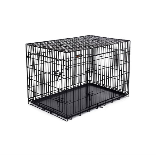 Houseland Transport cage for animals Levino XXL 122 cm black - Dog Cage - Main image