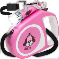 Retoo Automatic leash for dogs and cats 5 m, LED light, pink - Leash