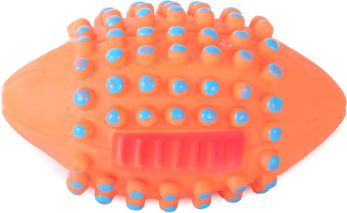Verk 19036 Rugby ball for dogs whistling 11 cm orange - Dog Toy Ball - Main image