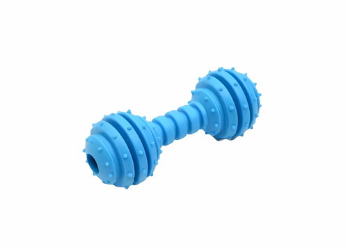 PRONETT Rubber dog chew toy with bell blue - Dog Toy - Main image