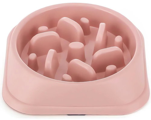 Nuxie 2349 Plastic dog bowl against chewing 800 ml pink - Dog Bowl - Main image
