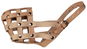 Náhubek pro psa Palkar kožený náhubek pro psy vel. 3, 28 × 8 cm, přírodní - Náhubek pro psa