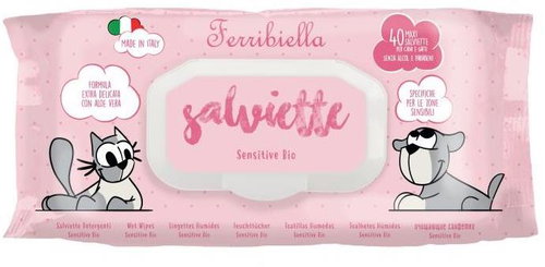 Ferribiella Sensitive BIO univerzální ubrousky pro psy a kočky 80 ks - Sanitary Napkins for Dogs - Main image
