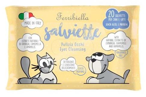 Ferribiella Čištění očního okolí – vlhčené ubrousky - Sanitary Napkins for Dogs - Main image