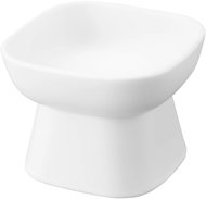 Yamazaki Ceramic pet bowl Tower 1779, white - Cat Bowl