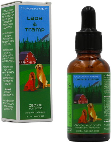 California Farms Lady & Tramp CBD oil for dogs 30 ml - Food Supplement for Dogs - Main image