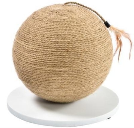 PetProducts Cat scratching post ball with white base 29,5 × 27 cm - Cat Scratcher - Main image