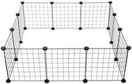 Nuxie 3252 Pet playpen 90 × 90 × 30 cm, black - Dog Playpen