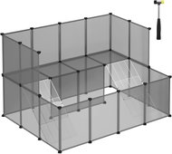 Songmics Pet playpen Femino 143 × 108 cm grey - Pen for Rodents