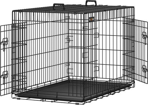 Songmics Transport cage for animals Piper XL 107 cm black - Dog Carriers - Main image