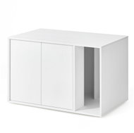 Songmics Cat toilet Baris white 80 × 50 × 50 cm - Cat Litter Box