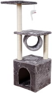 LEAN Toys 13875 Cat scratching post 30 × 30 × 107 cm, grey - Cat Scratcher