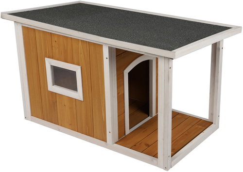 DOCHTMANN Modern wooden kennel 98 × 58 × 58 cm - Dog Kennel - Main image