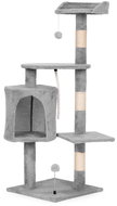 Petsi AIE-ATS40 Scratching post with house and toys 110 cm, grey - Cat Scratcher