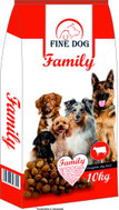 FINE DOG Family kibble for dogs with beef 10 kg - Dog Kibble