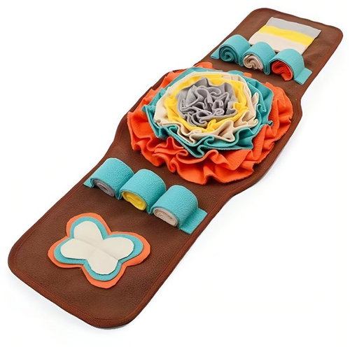 ZOOTED Sniffing rug brown 80 × 29 cm - Snuffle Mat - Main image