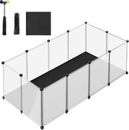Songmics Pet playpen Molly 143 cm, clear - Pen for Rodents