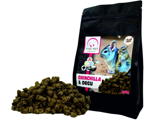 FINE PET Premium Chinchilla & Degu Eight 600 g - Rodent Food - Main image
