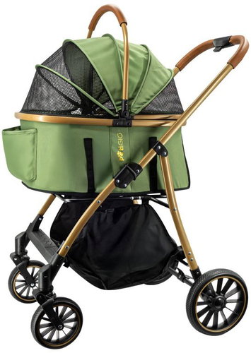 PetGIO Peti-to-Travel, zelený - Pet Stroller - Main image