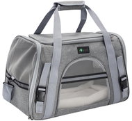 PetiGIO Peti-to-Travel portable bag for dogs and cats, light grey - Carrier Bag for Pets