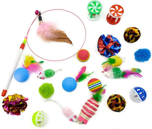 ZOOTED Set of toys for cats 21 pcs - Cat Toy - Main image