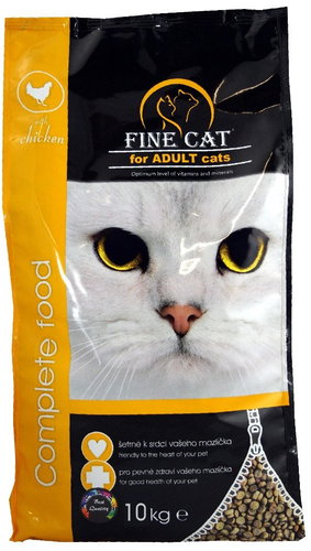 FINE CAT Granules for cats with chicken 10 kg - Cat Kibble - Main image