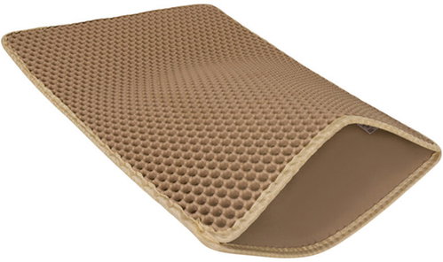 Purlov 27765 Cat Litter Mat 60 × 45 cm, Beige - Toilet Mat - Main image