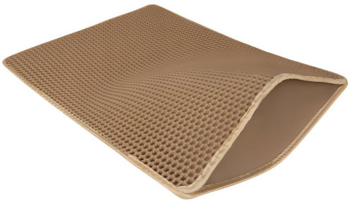 Purlov 27767 Cat Litter Mat 75 × 55 cm, Beige - Toilet Mat - Main image