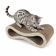 Tulimi Kartonové škrabadlo pro kočky 40 × 16 × 23 cm - Cat Scratcher