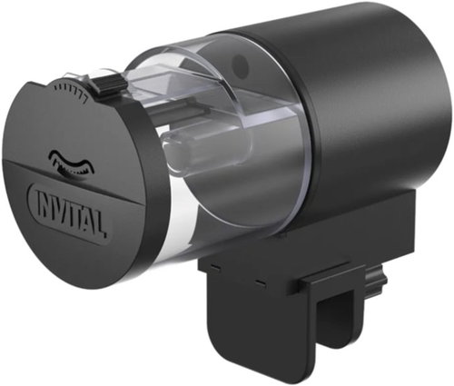 INVITAL Automatic Aquarium Feeder with Dosing Control, 100ml - Fish Feeder - Main image