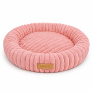 Dogeste Kulatý plyšový pelíšek pro psa XL 90 cm, růžový - Pet Bed