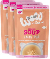 WOW Cat kapsička Soup Lososová polévka Adult 3 × 40 g - Cat Soup