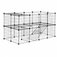 Petsi NAI-C1 Ohrádka pro zvířata, modulová, 35 panelů, černá - Pen for Rodents