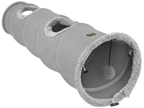 Purlov 28241 Interactive cat tunnel with ball 120 × 25 cm, grey Main image Purlov 28241 Interactive cat tunnel with ball 120 × 25 cm, grey - Play Tunnel - Main image