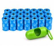 Gordon Dog Poop Bags with Dispenser, 360 pcs, 24 rolls, blue - Dog Poop Bags