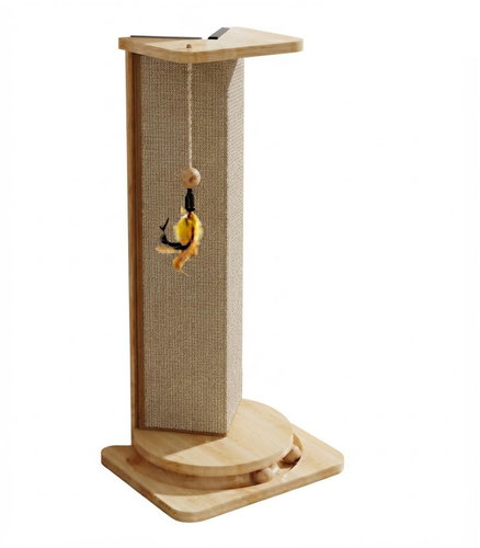 Snuffi Corner cat scratcher with toy - Cat Scratcher - Main image