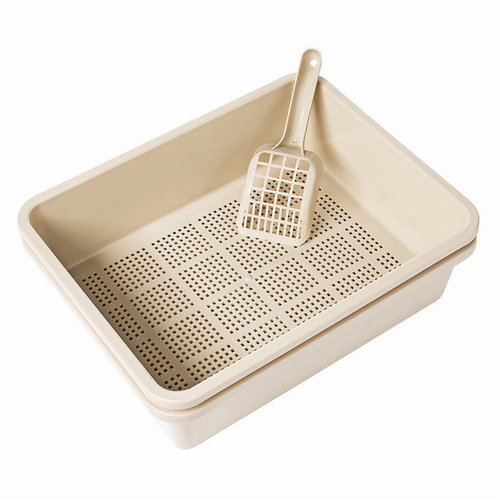 Snuffi double-layer plastic cat litter tray - Cat Litter Box - Main image