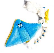 Squeaky critters, Great crested shrew with rabbit fur, blue - Dog Toy
