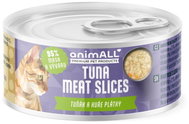 animALL pro kočky 10× Tuňák a kuře plátky 80 g - Canned Food for Cats