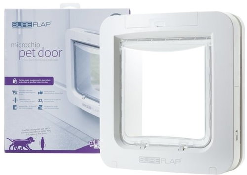 Dvířka SureFlap s mikročipem pro psy - bílá  - Dvířka pro psy - Main image